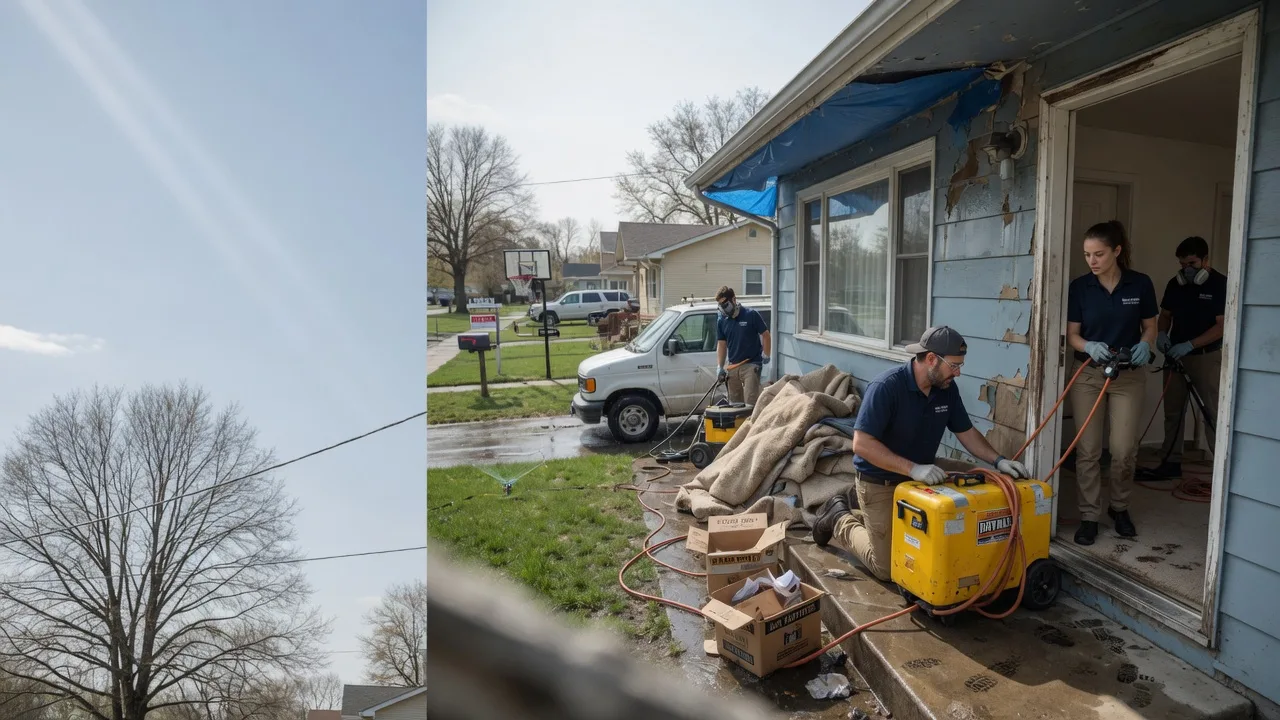 Basement Flood Cleanup in Ridott, IL near me